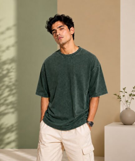 Premium Oversized Forest Green T-Shirt