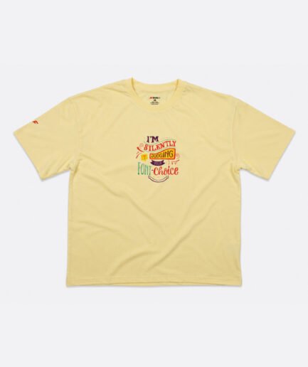 Premium Baby Yellow Oversized T-Shirt – Soft 80/20 Cotton Blend