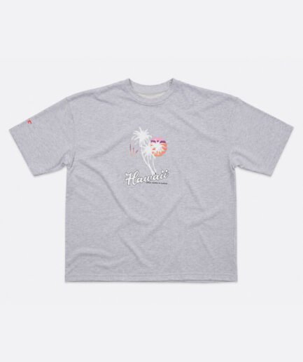 Premium Light Grey Off-Shoulder T-Shirt – Soft Cotton Rich Fabric