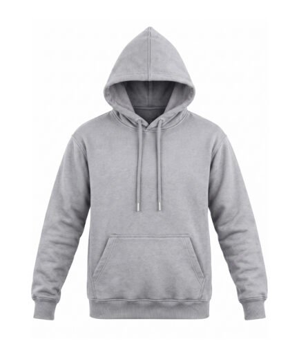 Premium Fleece Pullover Hoodie Light Gray