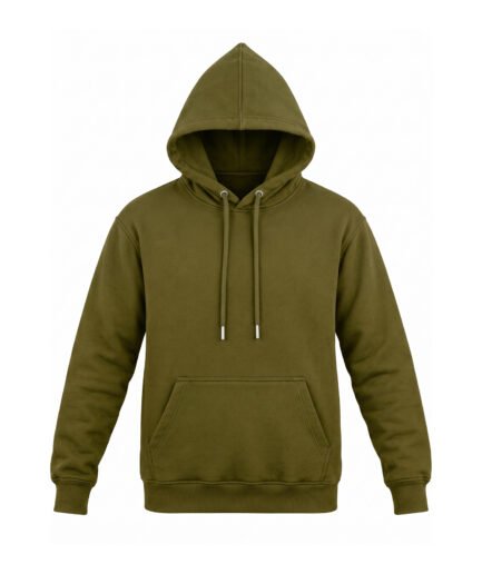 Premium Fleece Pullover Hoodie Army Green